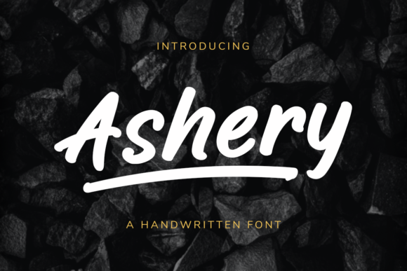 Ashery: A Bold Handwritten Font for Stylish Design