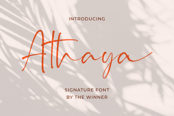 Athaya: Elegant Script Font