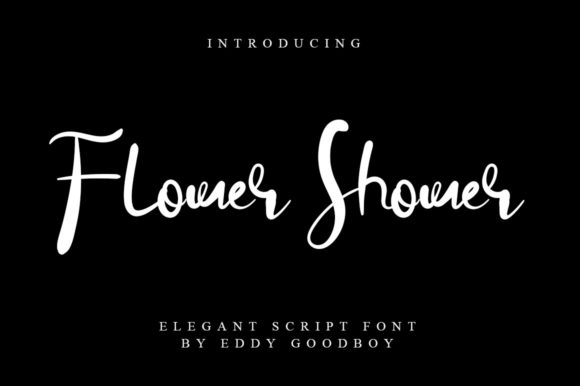 Flower Shower Font for Web Design