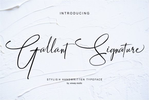 Gallant Signature: A Flowing Font for Creative Campaigns