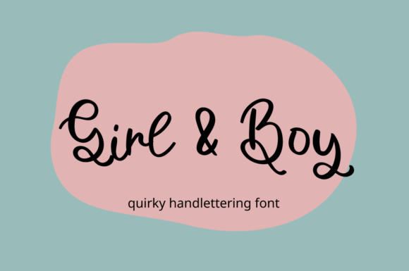 Girl and Boy Font for Creative Projects