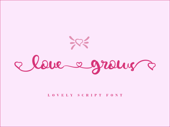 Love Grows: A Handwritten Font for Editorial Elegance