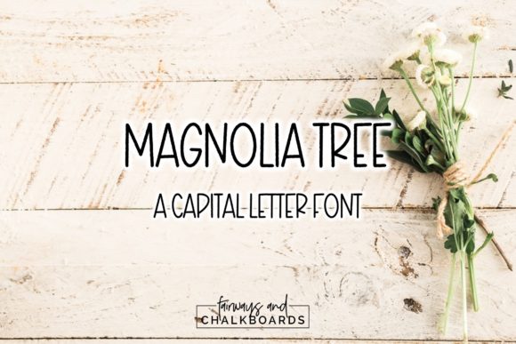Magnolia Tree Font for Business