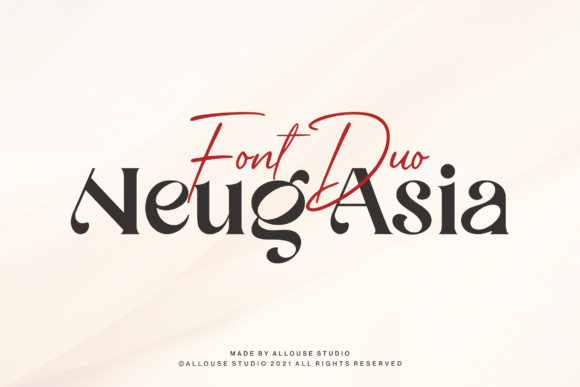 Neug Asia: Elegant Serif Font for Creative Projects