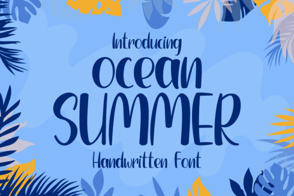 Ocean Summer Font for Creative Campaigns
