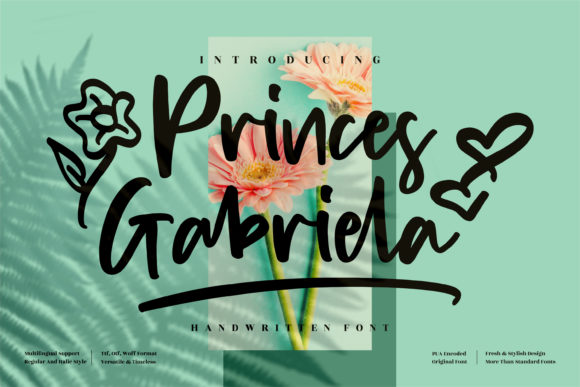 Princes Gabriela: A Font for Creative Projects