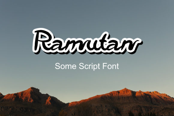 Ramutan: A Stylish Script Font