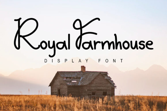 Royal Farmhouse Font: A Handwritten Touch