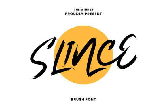 Slince: A Cool Brushed Script Font